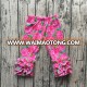 Yiwu Baby Clothes Wholesale Kids Rose Print Icing Ruffle Legging