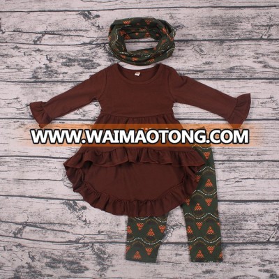 Hot selling fashion kids boutique outfits cheap baby fall winter clothes cute baby RTS items clothes wholesale