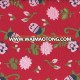 2018 Fashion cotton knitted red print custom printed soft fabric